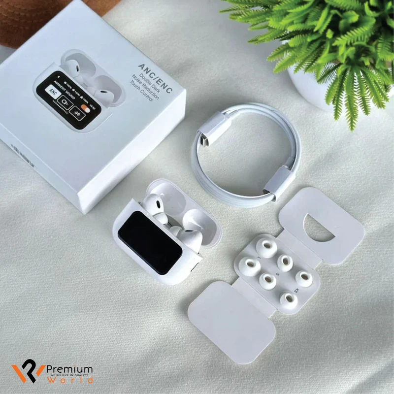 AirPods A9 Pro 2024 Earbuds | ANC/ENC with LED Touch Screen