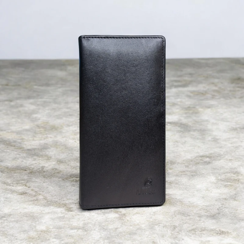 Magnetic Mens Premium Wallet Original Leather Black- Wildwood