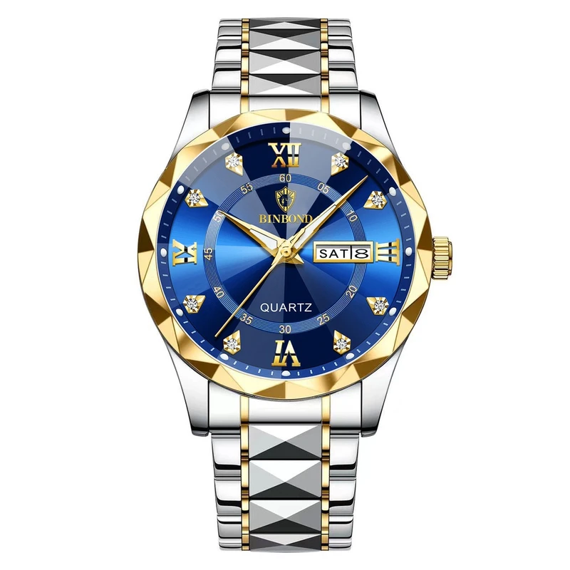 BINBOND 2521 Luxury Brand Luminous Quartz Watch For Men - Image 3