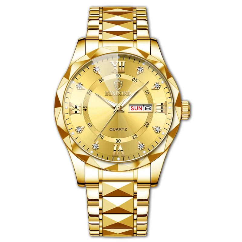 BINBOND 2521 Luxury Brand Luminous Quartz Watch For Men