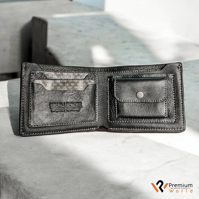 Mens Premium Wallet Original Leather Black-Cashcraft