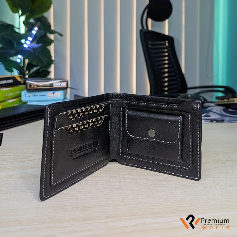 Mens Premium Wallet Original Leather Black-Cashcraft - Image 3