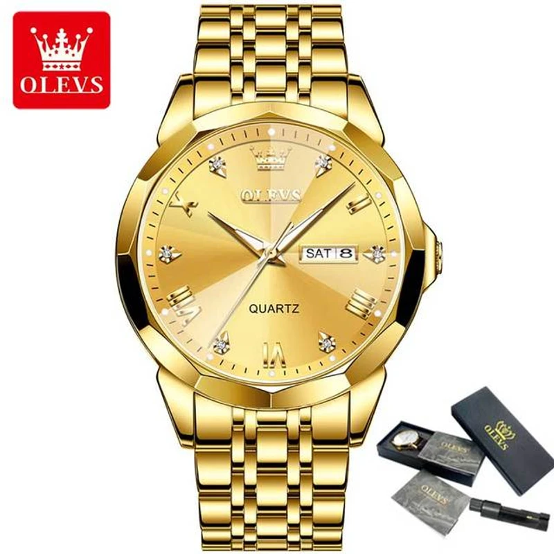 Olevs 9931 Luxury Quartz Movement Watch - Image 5